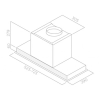 Кухонная вытяжка Elica Hidden 2.0 IXGL/A/90 PRF0097708A
