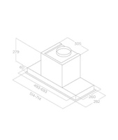 Кухонная вытяжка Elica Hidden 2.0 @ IX/A/60 PRF0164340