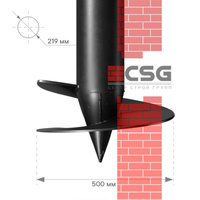 Свая винтовая СВСН-219/500/3500