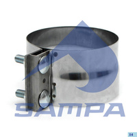 Хомут глушителя Volvo F12 030444 SAMPA