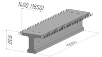 Балка пролётного строения Б1200.180.93