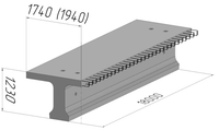 Балка пролётного строения Б1800.174.123