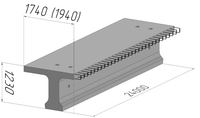 Балка пролётного строения Б2400.194.123