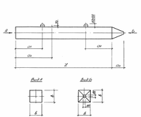 Свая С-30-30 забивная цельная, сер.1.011.1-10 в.1