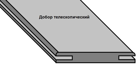 Добор телескоп. 90мм Дуб тортора (новый)