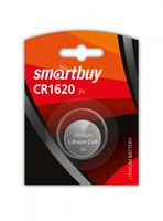 Литиевый элемент питания Smartbuy CR1620/1B (12/720) (SBBL-1620-1B)