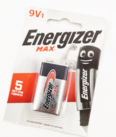 Energizer Элемент питания ENR Max 9V/522 крона BP1 цена за 1бл