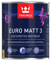 Краска EURO MATT 3 А гл/мат 0,9л TIKKURILA