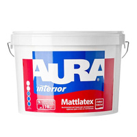 Краска AURA Mattlatex моющаяся стены/потолок 9л TR