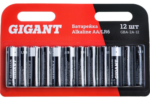 Батарейка алкал. Gigant Alkaline АА/LR6 GBA-2A-12