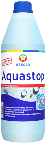 Грунт Влагоизолятор Eskaro Aquastop синий 1л (12)