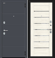 Дверь входная R-3 Прайд Kale(4/Б22) Graphite Pro/Nordic Oak/Лунный камень 860 левая