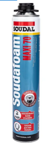 Пена монтажная пистолетная Soudal MAXI лето 870мл 113899 (12)