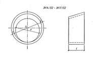 Звено оголовка трубы ЗК 14.132, шифр 1484.1