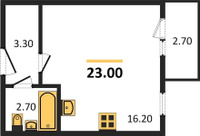 Продажа однокомнатной квартиры 23.00/16.20/16.20 4/5 Тургеневское шос., д. 33/5/34 Корпус 34