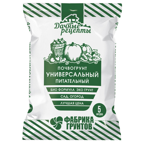 Почвогрунт Универсальный питательный 5л, Дачные рецепты ЕКБ