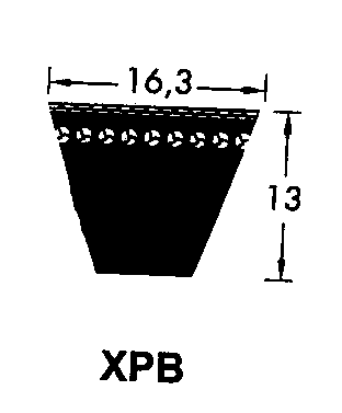 Профили клиновых ремней. Ремень клиновой din 7753/1, ISO 4184. Ремень клиновой зубчатый профиль а 2000. Приводной двухручьевый клиновой ремень профиль. Ремень клиновый профиль XPB.