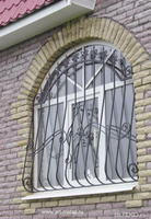 Кованая решетка на "венецианское" окно, Черная (30)