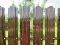 Забор металлический из евроштакетника высота 1,5 м