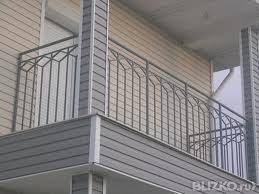 Балконное ограждение металлическое сварное, цвет Серый (12)