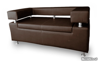 Офисный диван Босс двухместный 165x75x70 см шоколадный