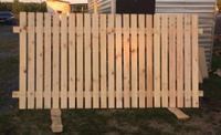 Забор готовый из доски деревянной 2 х 3 м