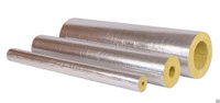 Цилиндры базальтовые вырезные Isotec Shell AL с алюминиевой фольгой