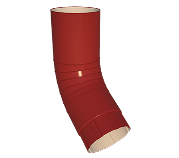 Колено Трубы D150, RAL 3011 (коричнево-красный)