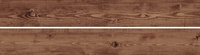 Керамический гранит 20х160 Гранд Вуд коричневый обрезной