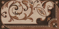 Керамический гранит 80х160 Гранд Вуд декорированный левый обрезной
