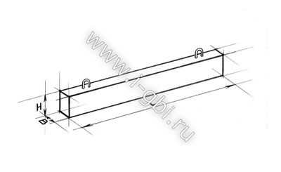 Перемычка бетонная 37 16