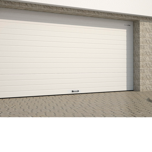 Гаражные секционные ворота DoorHan серии RSD02BIW №3 5000х2250 доска, белые