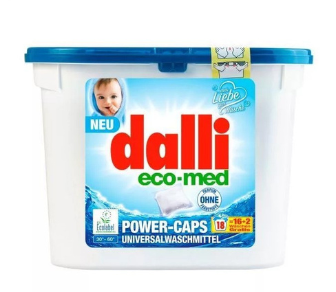 Капсулы для стирки Dalli Eco-Med 18 шт.