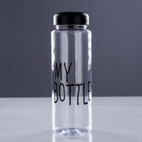 Бутылка для воды "My bottle", 500 мл, 19.5 х 6 см, микс 1684715
