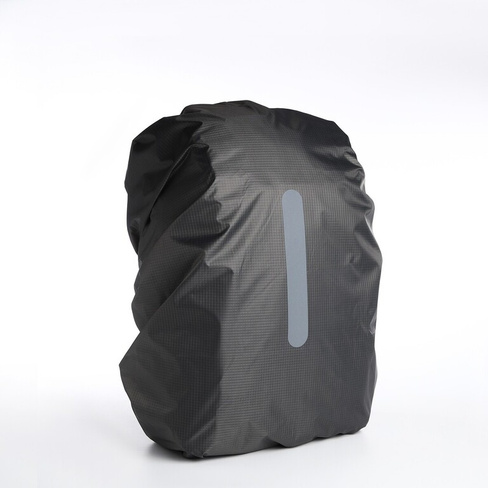Чехол на рюкзак 80 л, со светоотражающей полосой, цвет серый No brand