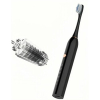 Электрическая ультразвуковая зубная щетка c 2 сменными насадками и 6 режимами работы, черный COZY PLACE