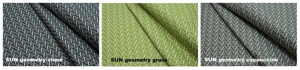 Уличная ткань SUN GEOMETRY (Сан геометрия) grass Аметист от компании ...