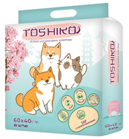 Пеленки Toshiko впитывающие одноразовые с ароматом сакуры 10 шт 60х40 см