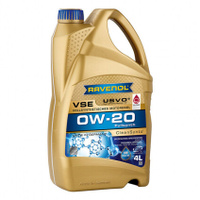 Моторное масло RAVENOL VSE 0W20 4л | 100% Синтетика на ПАО