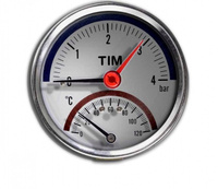Термоманометр аксиальный(задний) 6 бар TIM