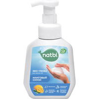 Эко-пенка для мытья рук NATBI Манговый смузи