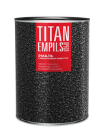 Эмаль с молотковым эффектом Титан "Ореол" Эмпилс красная 2,4 кг