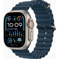 Смарт-часы Apple Watch Ultra 2 A2986, 49мм, титан / синий [mreg3vc/a]