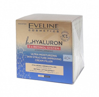Ультраувлажняющий крем-филлер 40+ дневной/ночной серии bioHYALURON 3 x RETINOL SYSTEM, 50мл Eveline