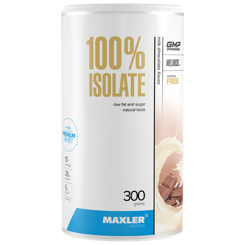 Изолят протеина Maxler 100% Isolate (90% protein) 300 гр. - Молочный шоколад