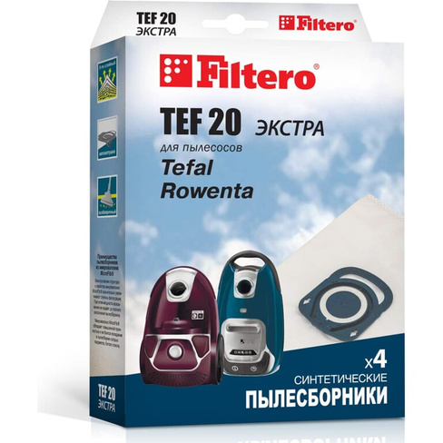 Мешки для пылесоса FILTERO TEF 20 (4) Экстра