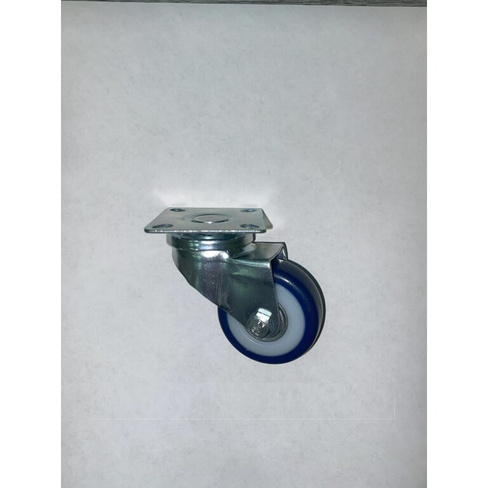 Мебельное колесо TOR SCv 25 синее 50 мм площадка, покрытие из поливинилхлорида, полипропиленовый обод