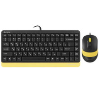 Клавиатура и мышь A4Tech FstylerF1110Yellow