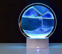 3D Светильник-ночник песочный 7 цветов свечения