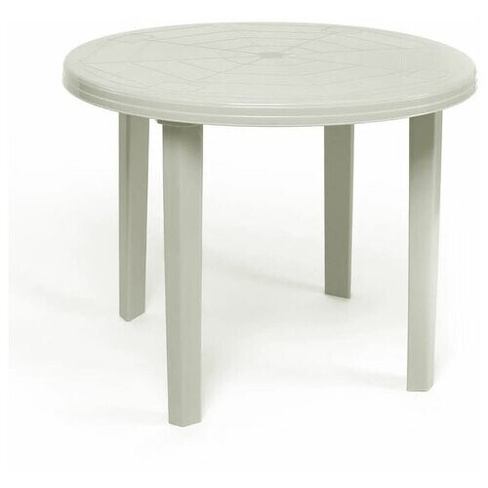 Круглый пластиковый стол, 900 х 900 х 750 мм, бежевый Альтернатива